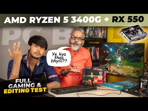 PC Build Ryzen 5 3400G + RX 550 🔥 Full Testing Video