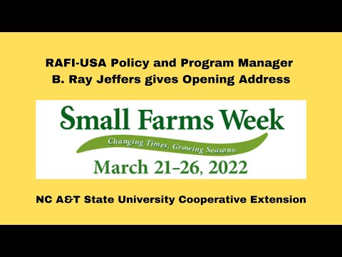 Cooperative Extension at A&T's 36th annual Small Farms Week