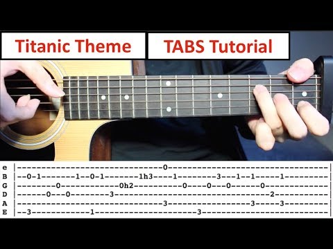 Titanic (My Heart Will Go On) | Fingerstyle Guitar Lesson with TABS on Screen