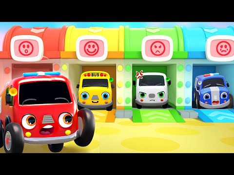 Discover Vehicle's Color with  Wheels On The  Bus and Car Characters | Nursery Rhymes & Kids Songs