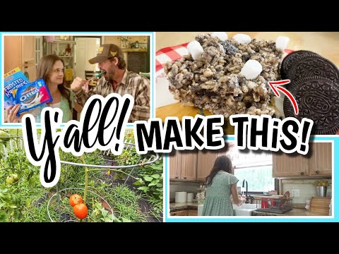 We left in the bloopers! 😂 Oreo Frosted Rice Krispie Treats & Fish Supper! | Southern Cooking