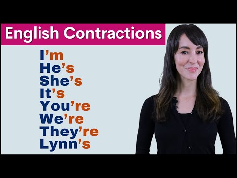 Learn English Contractions | Pronoun + 'be' Verb Pronunciation | Full Course 1