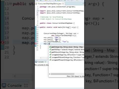 Adding elements in concurrenthashmap #shorts #javatcoding #trendingshorts