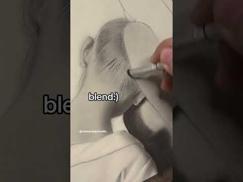 HAIR TUTORIAL (tiktok: raymond.portraits) #art #shortsvideo #artist #artistdrawing #arianagrande