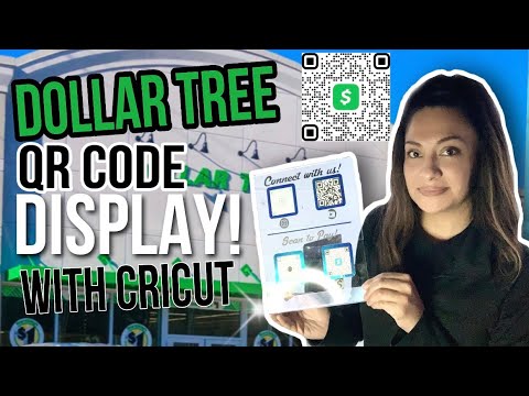 DOLLAR TREE Acrylic QR Code display!! |  Easy DIY tutorial