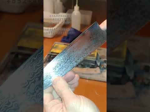 Gyuto Sharpening Demo / 磨刀 /香港磨刀 Knife sharpening Hong Kong / 磨刀香港 / Hong Kong knife sharpener / 牛刀