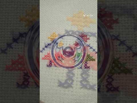 Doll Cross Stitch 🪡 Simple Pattern Design 😍 ideas 💡#shortsvideo #crossstitchpatterns