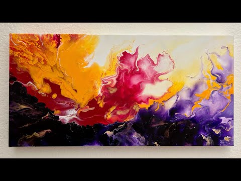 ✨ STUNNING Colors! 🌅 ~ Acrylic Pouring TUTORIAL ~ Fluid Art | Abstract Painting