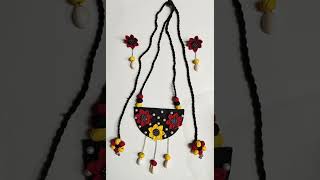 handmade long fabric jewellery