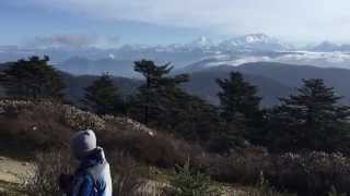 Everest and Kanchenjunga view from Sandakphu