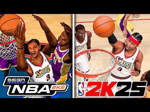 Dunking With Allen Iverson In Every NBA 2K