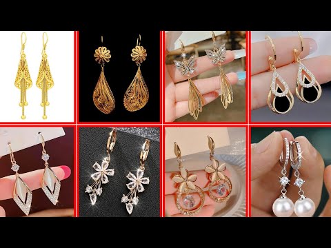 Not Fade 22K Gold Jewelry Earring for Women Leaf Fringes Bizuteria Argent Bijoux Joyas Bijoux