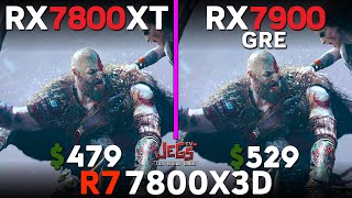 RX 7800 XT vs RX 7900 GRE | Ryzen 7 7800x3D | Tested in 15 games