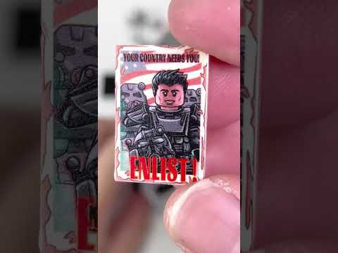 LEGO Fallout | T-60 power armor | Brotherhood of Steel Unofficial Lego Minifigures #Shorts