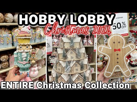 ULTIMATE CHRISTMAS SHOP WITH ME AT HOBBY LOBBBY | Hobby Lobby Shop with Me Christmas 2024