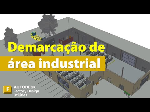 Realizando demarcação de área industrial no Autodesk Factory Design Utilities 2023