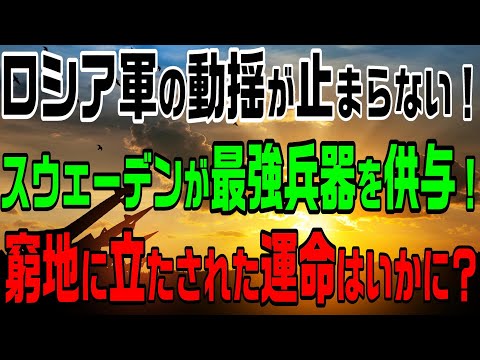 ロシア軍の動揺が止まらない！スウェーデンが最強兵器を供与！窮地に立たされた運命はいかに？