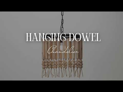 Hanging Dowel Chandelier