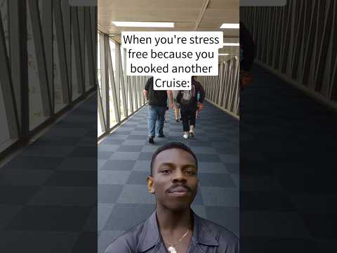 Stress free is the way to be...Book the Cruise! 😂🛳 #cruisememe #nextcruise #cruiseshiplife