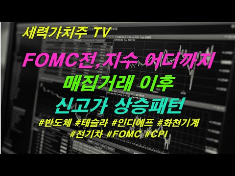 [주식 06.13] FOMC전,지수 어디까지,매집거래 이후 신고가 가는 상승패턴 ( #반도체 #테슬라 #인디에프 #화천기계 #전기차 #FOMC #CPI) #세력가치주