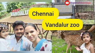 Vandalur zoo| tourist places in chennai #2|how to go from chennai central #priyanshikavlogs