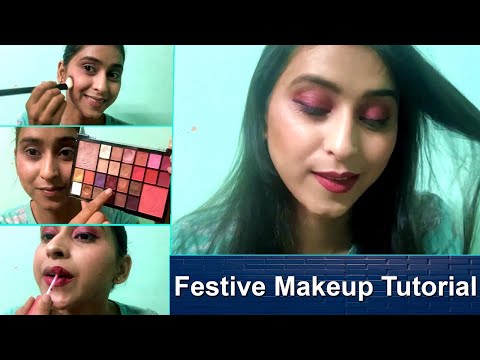 Indian Festive makeup look! | Tutorial With very Affordable Makeup Product || Dimple Bhardwaj