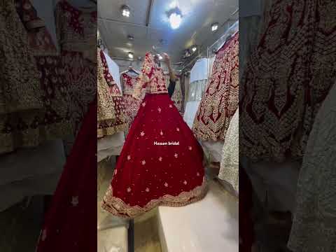 What’s app 03160052578 #velvetlengha #bridallengha #lengha #lenghacholi #redlengha #viralvideo