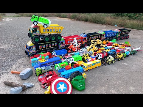 Mobil Truk Tronton Rc Panjang Bongkar Mobil Mobilan Excavator, Mobil Balap, Truk Monster, Damkar