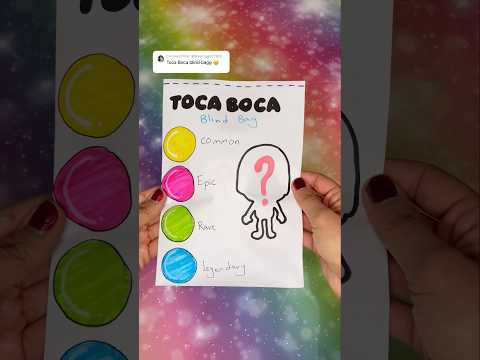 Cute toca boca blind bag! #blindbag #blindbagopening #tocaboca #papercraft #diycrafts #crafts #diy