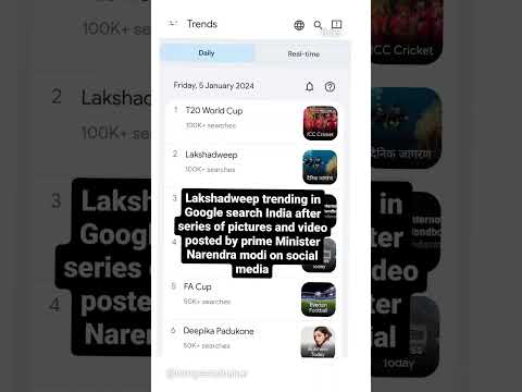 lakshadweep trending In Google search #visitindianislands #lakshadweep #andaman #boycottmaldives