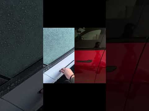 LIES! If your Tesla door handle is frozen, this is how you open the door #tesla