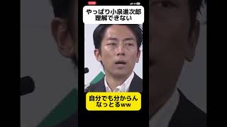 【イノベーション】小泉進次郎、自分が何を話しているか分からなくなる  #shorts