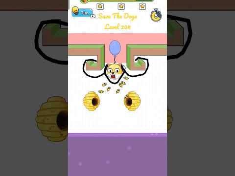 Save The Doge Level 208 3 STARS Gameplay. #savethedoge #shorts #gameplay #walkthrough #mobilegame