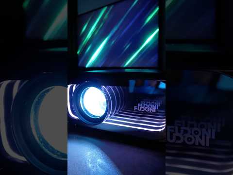 Unique Design with LED Strip! FUDONI Aurora P4 Projector Unboxing