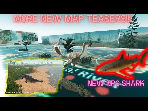 New Map Upcoming Changes and Locations + New NPC Shark! - Dinosaur World Mobile