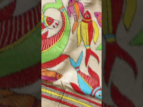 Pure tussar silk hand kantha saree.. #music #song #love #flute #tamil #tussarsilksaree #silksaree