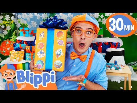 Blippi's Christmas Holiday Party | A Festive Playdate with Blippi! | Educational Videos for Kids