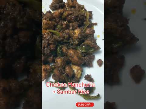 Sambar rice taste bavundi. Manchuria average #food#shortvideo #machurian