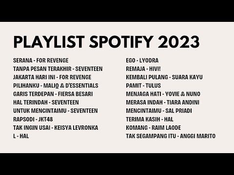 SPOTIFY PLAYLIST 2023