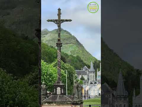 Walking in Sanctuary of Notre Dame Lourdes, France #france #travel #ytshortsviral #ytviral #lourdes