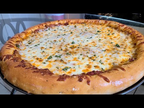 Homemade Meat sauce Pizza | A pizza with ground beef, Italian sausage, marinara sauce and cheeses.