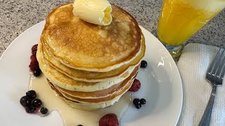 I tried the TikTok viral easy fluffy pancake |  🥞#pancake #easyrecipe #trendingrecipes