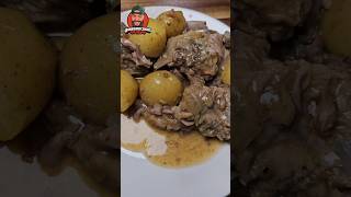 Grandma’s Neck Bones & Potatoes in 60 Seconds! #shorts #short #food #nostalgia #homecooking #viral