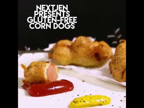 Nextjen Gluten-Free Corn Dogs Made With Artisan Sprouted Buckwheat Pancake & Waffle Mix