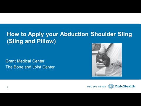 How to Apply your Abduction Shoulder Sling (Sling and Pillow)