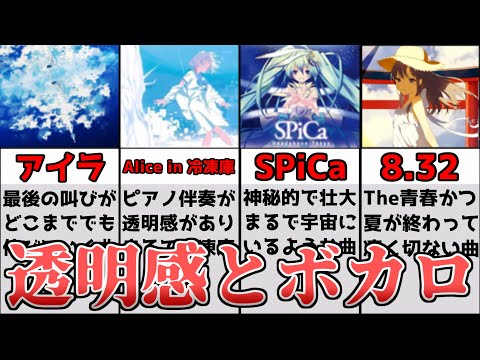 【ボカロ4選】爽快感MAX！！綺麗で透明感が半端ないボカロ曲をまとめてみた【オリジナル動画】【VOCALOID】