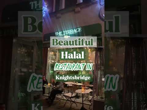 Instagrammable Halal restaurant in Knightsbridge London - beautiful NEW MENU 2022