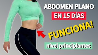 4 EXERCISES FOR A FLAT ABDOMEN IN 15 DAYS | very effective routine for beginners