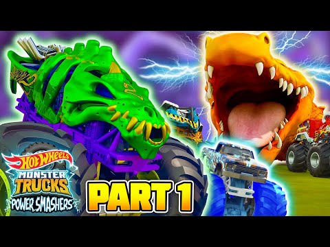 Hot Wheels Monster Trucks Power Smashers! | Part 1