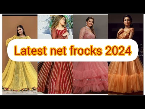 latest net frocks 2024#frockdesign #long frocks#partywaredresses ~fashion registry by mano